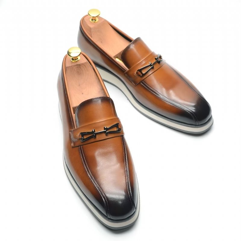 Ανδρικά Επίσημα Παπούτσια Εκλεπτυσμένα Comfort Slip-on Φόρεμα - Καφέ