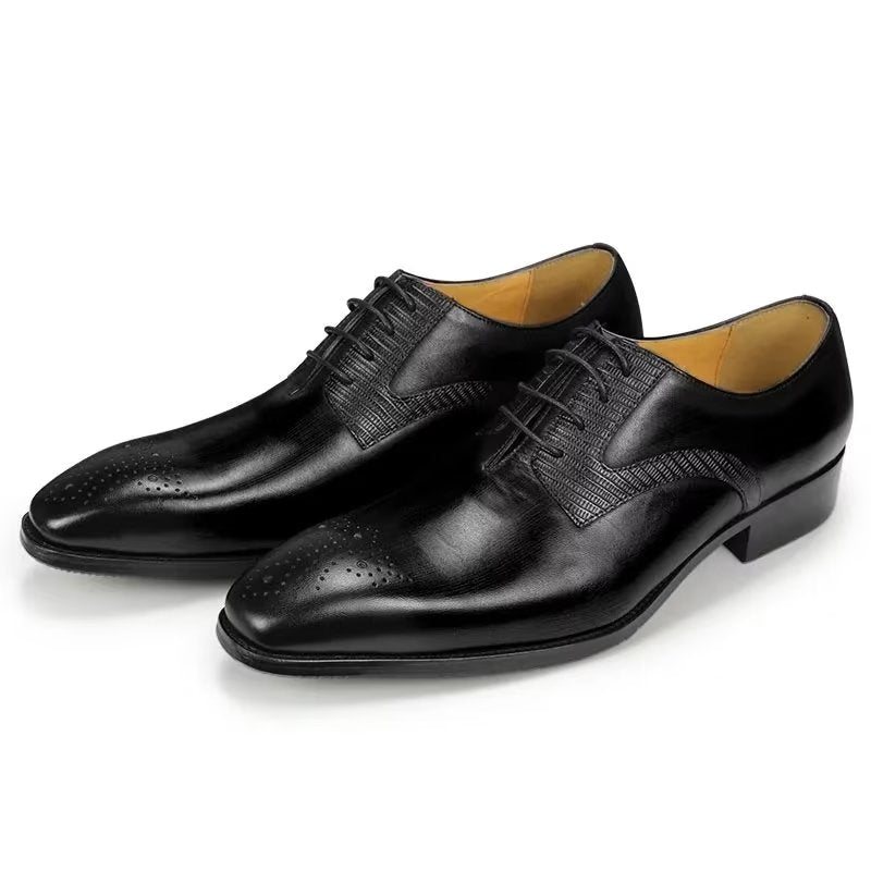 Ανδρικά Επίσημα Παπούτσια Κομψά Wedding Brogues - Μαύρο