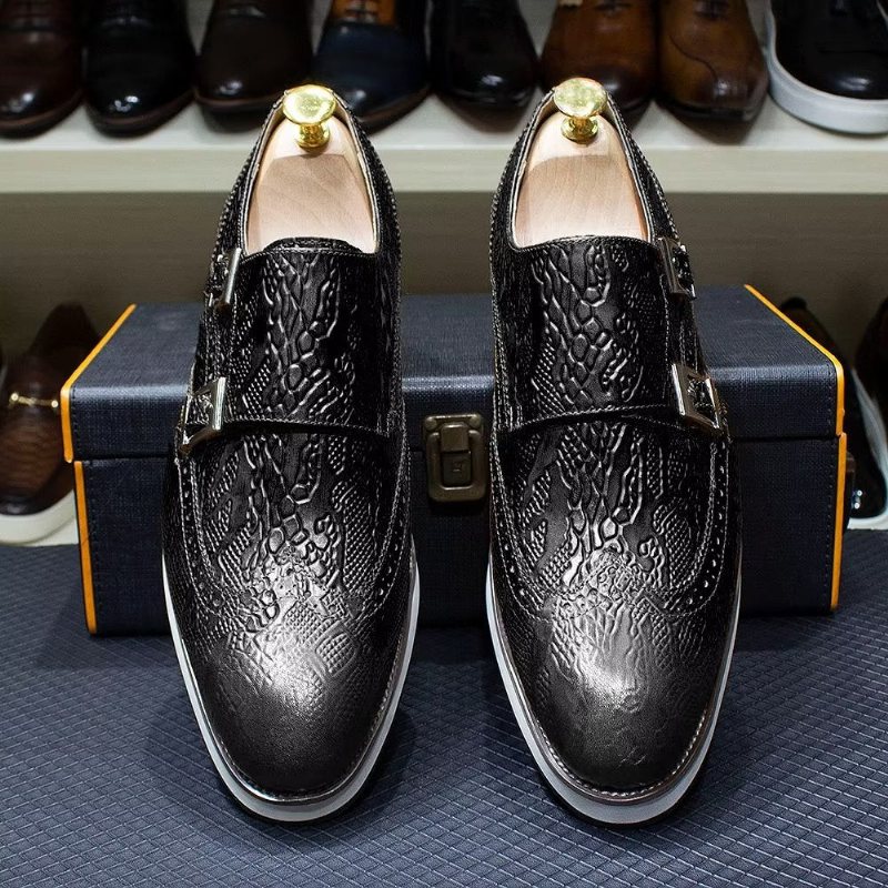 Ανδρικά Επίσημα Παπούτσια Πλούσιο Brogue Wedding Oxford - Μαύρο