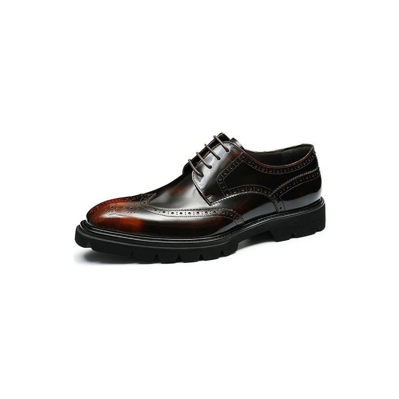 Ανδρικά Επίσημα Παπούτσια Πολυτέλεια Brogue Oxford Φόρεμα - Καφές