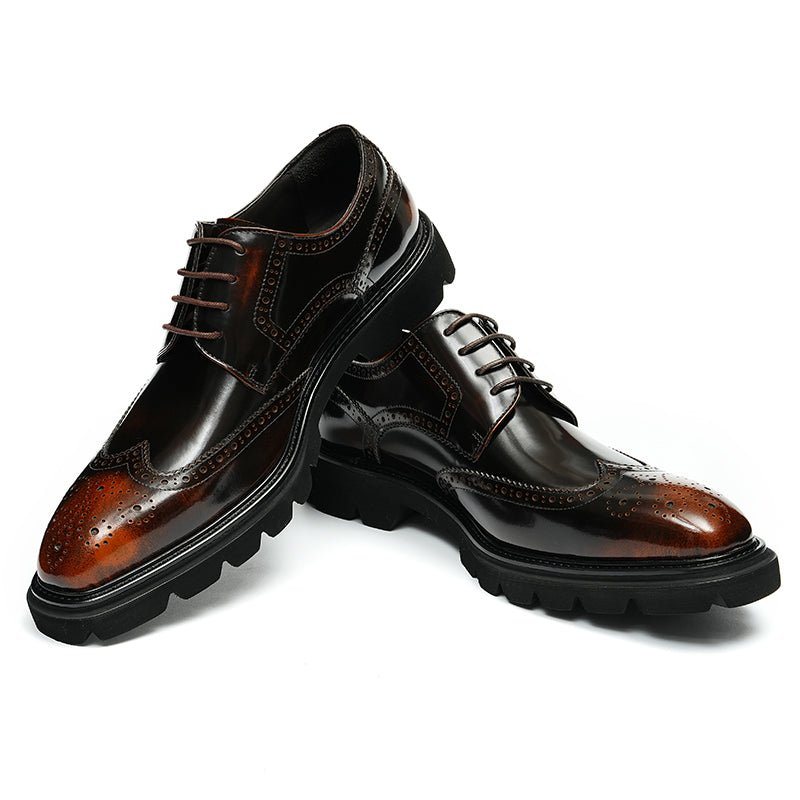 Ανδρικά Επίσημα Παπούτσια Πολυτέλεια Brogue Oxford Φόρεμα - Καφές