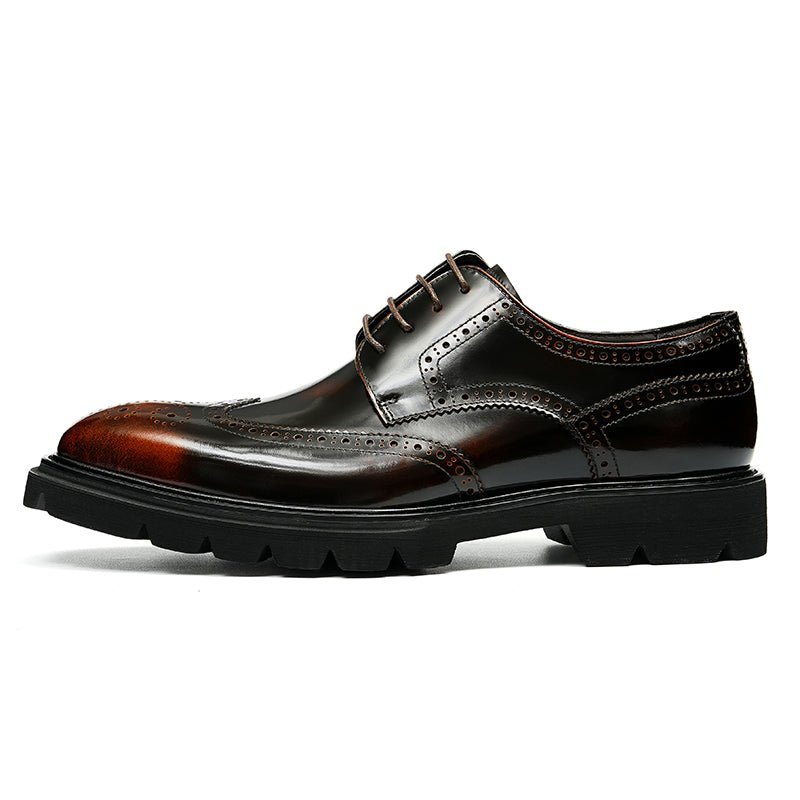 Ανδρικά Επίσημα Παπούτσια Πολυτέλεια Brogue Oxford Φόρεμα - Καφές