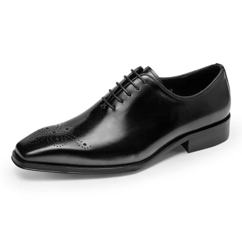 Ανδρικά Επίσημα Παπούτσια Πολυτέλεια Cow Leather Elegance Oxford - Μαύρο 