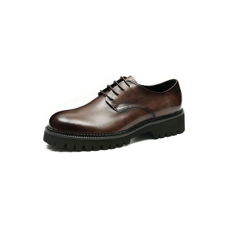 Ανδρικά Επίσημα Παπούτσια Πολυτέλεια Lace-up Brogue Oxford Dress Up - Καφές