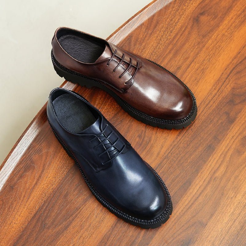 Ανδρικά Επίσημα Παπούτσια Πολυτέλεια Lace-up Brogue Oxford Dress Up - Καφές