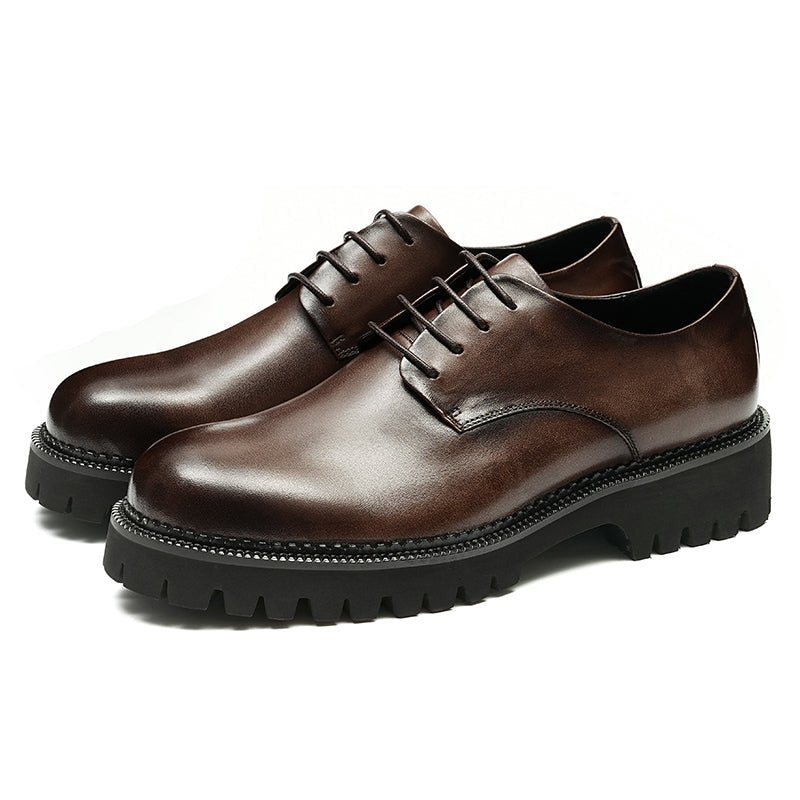 Ανδρικά Επίσημα Παπούτσια Πολυτέλεια Lace-up Brogue Oxford Dress Up - Καφές