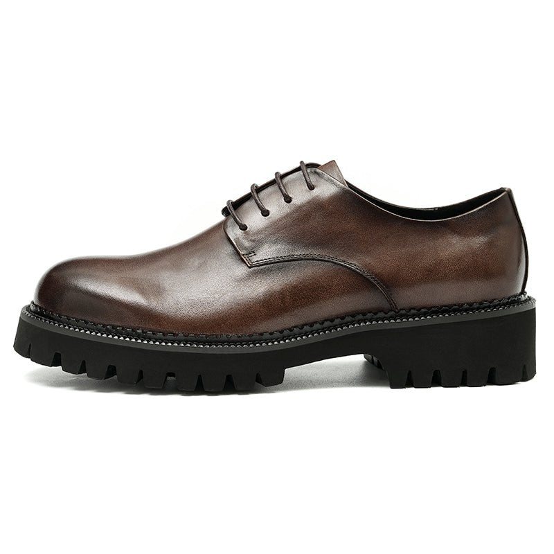 Ανδρικά Επίσημα Παπούτσια Πολυτέλεια Lace-up Brogue Oxford Dress Up - Καφές