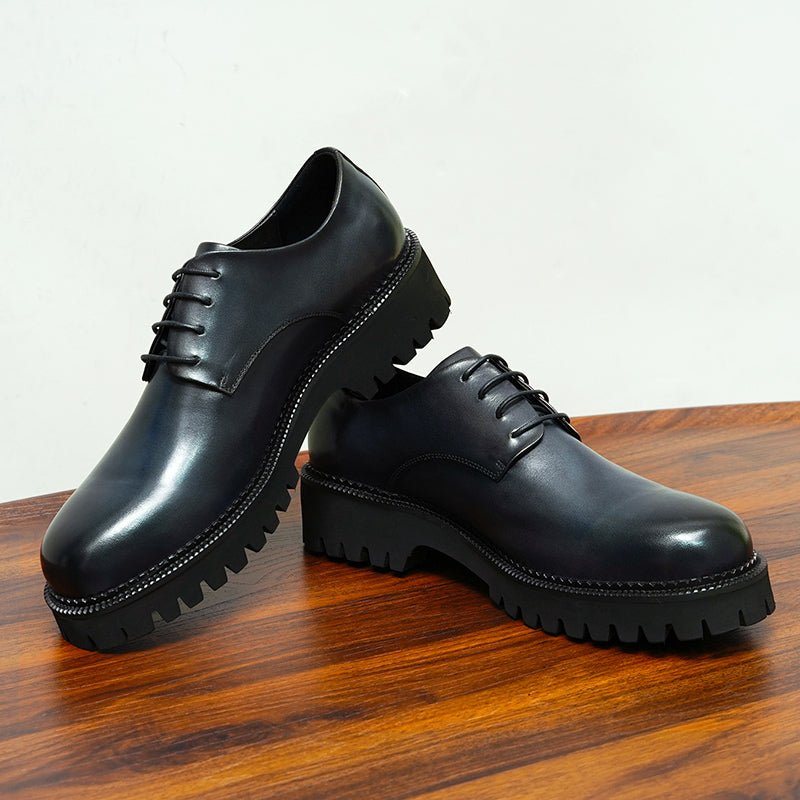 Ανδρικά Επίσημα Παπούτσια Πολυτέλεια Lace-up Brogue Oxford Dress Up - Μαύρο