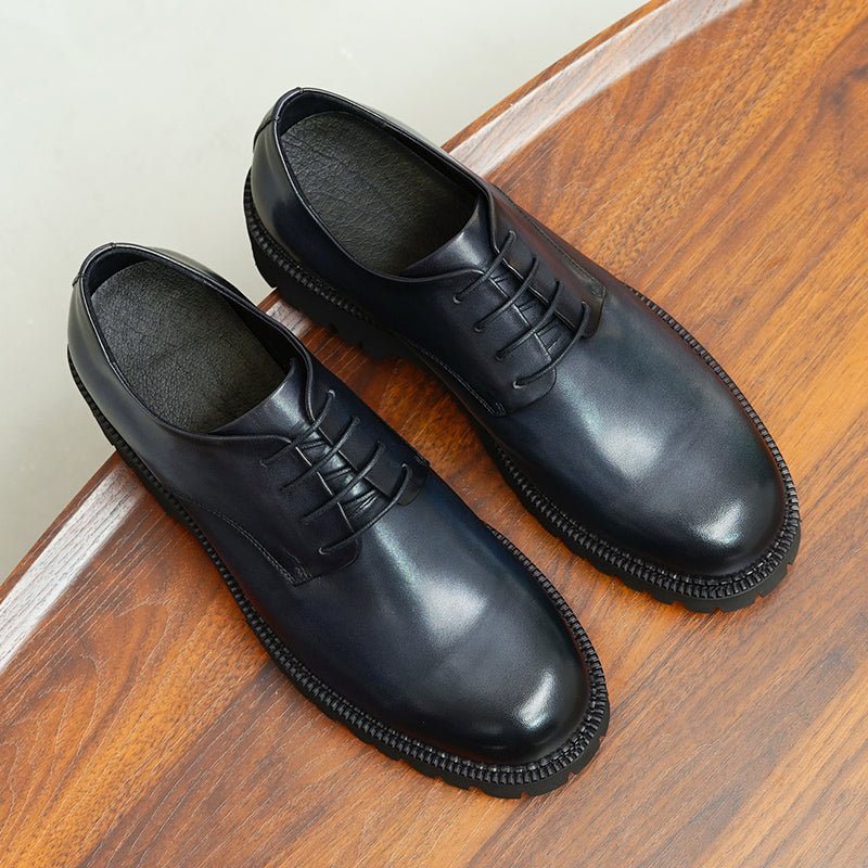 Ανδρικά Επίσημα Παπούτσια Πολυτέλεια Lace-up Brogue Oxford Dress Up - Μαύρο