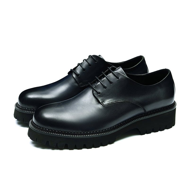 Ανδρικά Επίσημα Παπούτσια Πολυτέλεια Lace-up Brogue Oxford Dress Up - Μαύρο