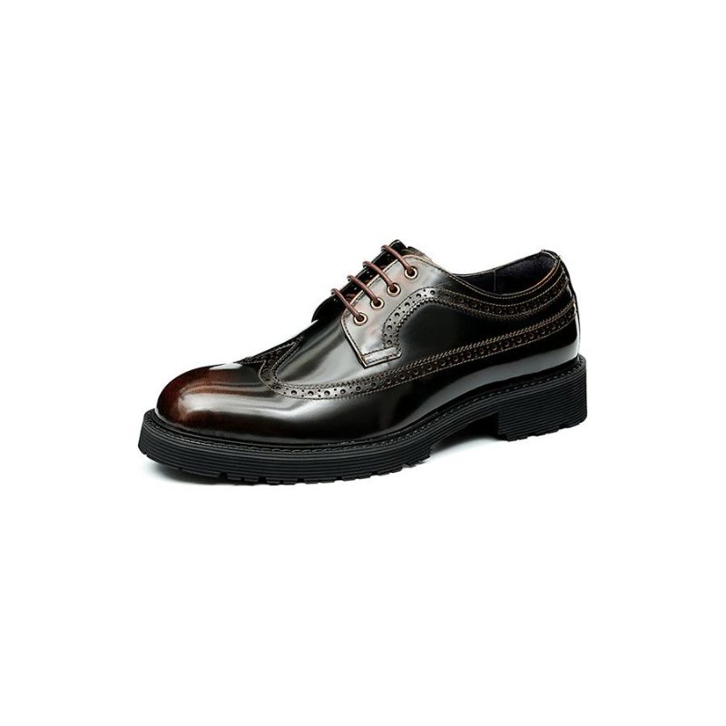 Ανδρικά Επίσημα Παπούτσια Πολυτέλεια Oxford Brogue Φόρεμα - Καφές