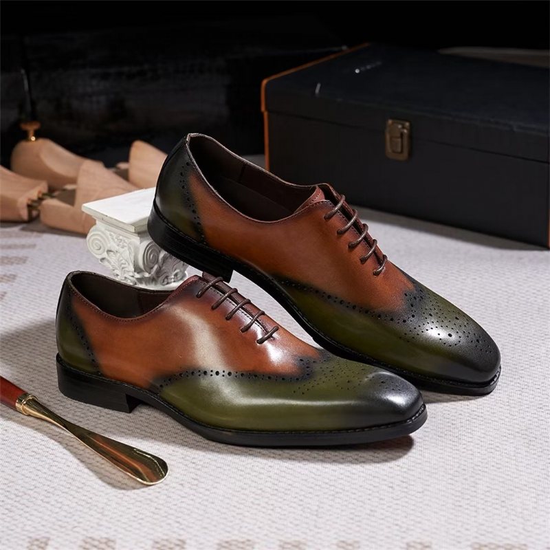 Ανδρικά Επίσημα Παπούτσια Πονηρεύω Executive Lace-ups - Καφέ