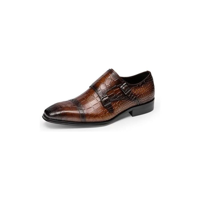 Ανδρικά Επίσημα Παπούτσια Φόρεμα Monkstraps - Καφές