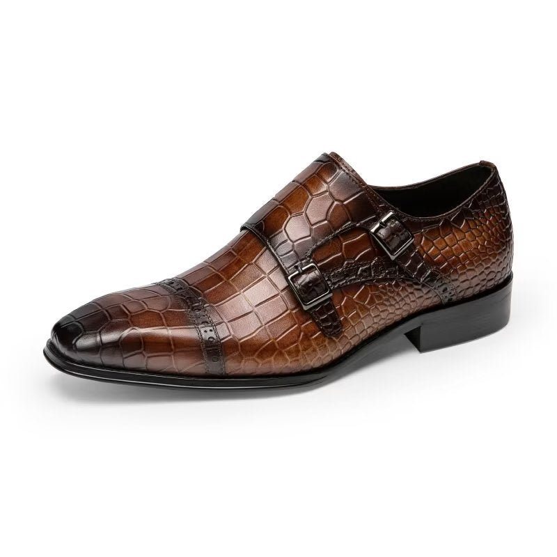 Ανδρικά Επίσημα Παπούτσια Φόρεμα Monkstraps - Καφές