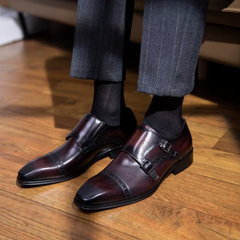 Ανδρικά Επίσημα Παπούτσια Φόρεμα Monkstraps - Καφές