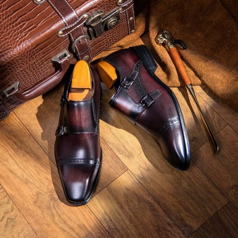 Ανδρικά Επίσημα Παπούτσια Φόρεμα Monkstraps - Καφές