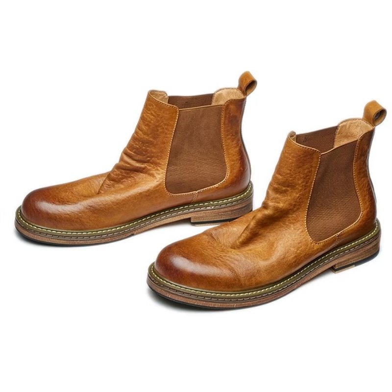 Ανδρικά Μποτάκια Κομψά Equine Slip On Ankle Booties - Καφές