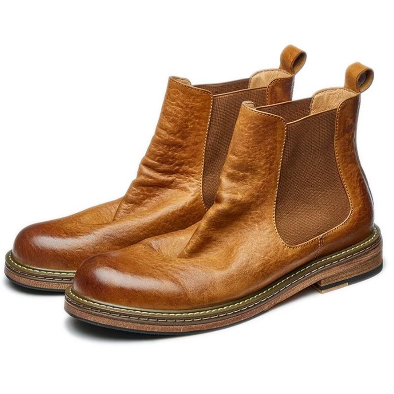 Ανδρικά Μποτάκια Κομψά Equine Slip On Ankle Booties - Καφές