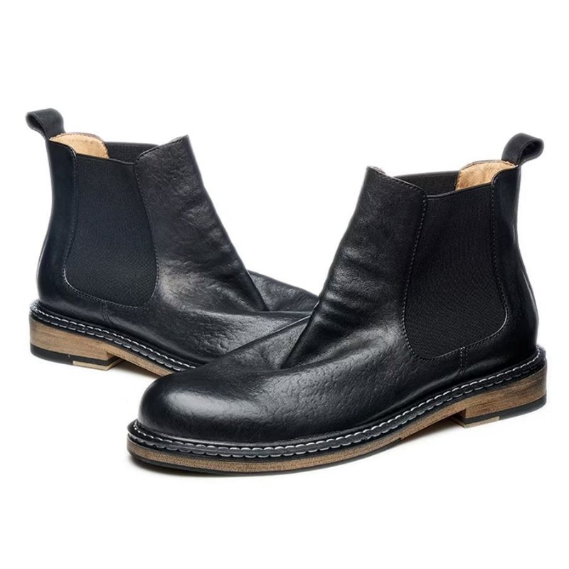 Ανδρικά Μποτάκια Κομψά Equine Slip On Ankle Booties - Μαύρο 