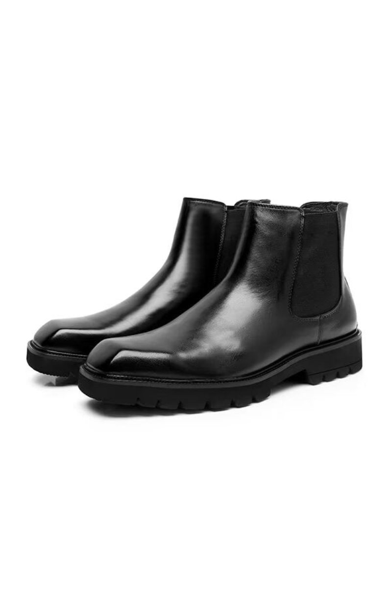 Ανδρικά Μποτάκια Μοντέρνα Τζέντλεμαν Square-toe Ankle Boots