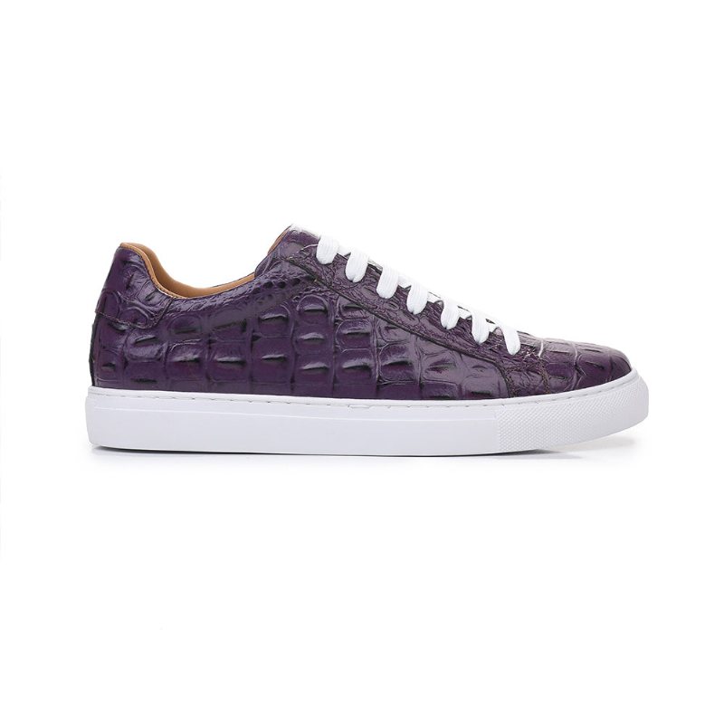 Ανδρικά Παπούτσια Casual Exotic Lace Up - Μωβ