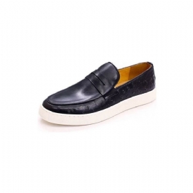 Ανδρικά Παπούτσια Casual Exotic Leather Chic Slip-on