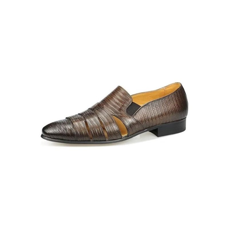 Ανδρικά Παπούτσια Casual Exotic Metal Toe Slip-on Loafers