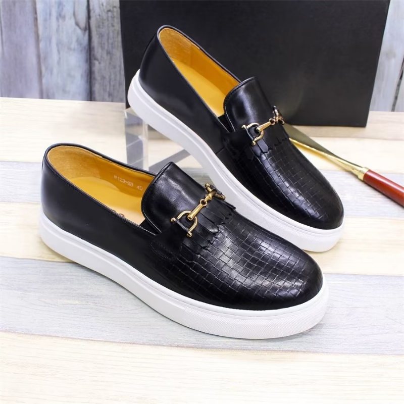 Ανδρικά Παπούτσια Casual Exotic Slip-on - Μαύρο