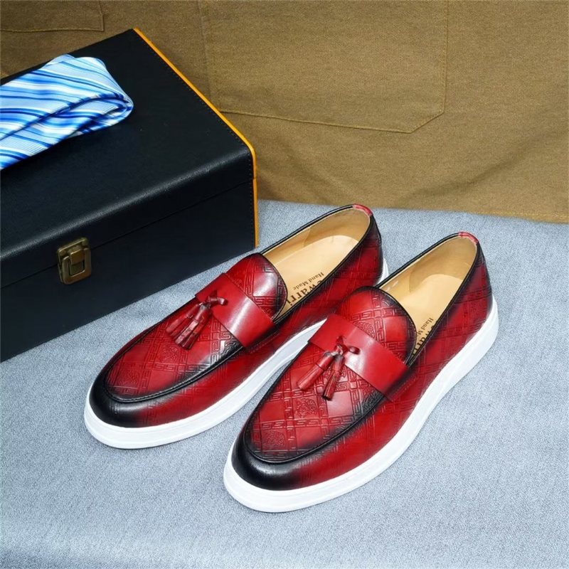 Ανδρικά Παπούτσια Casual Exotic Slip-on - Κόκκινο