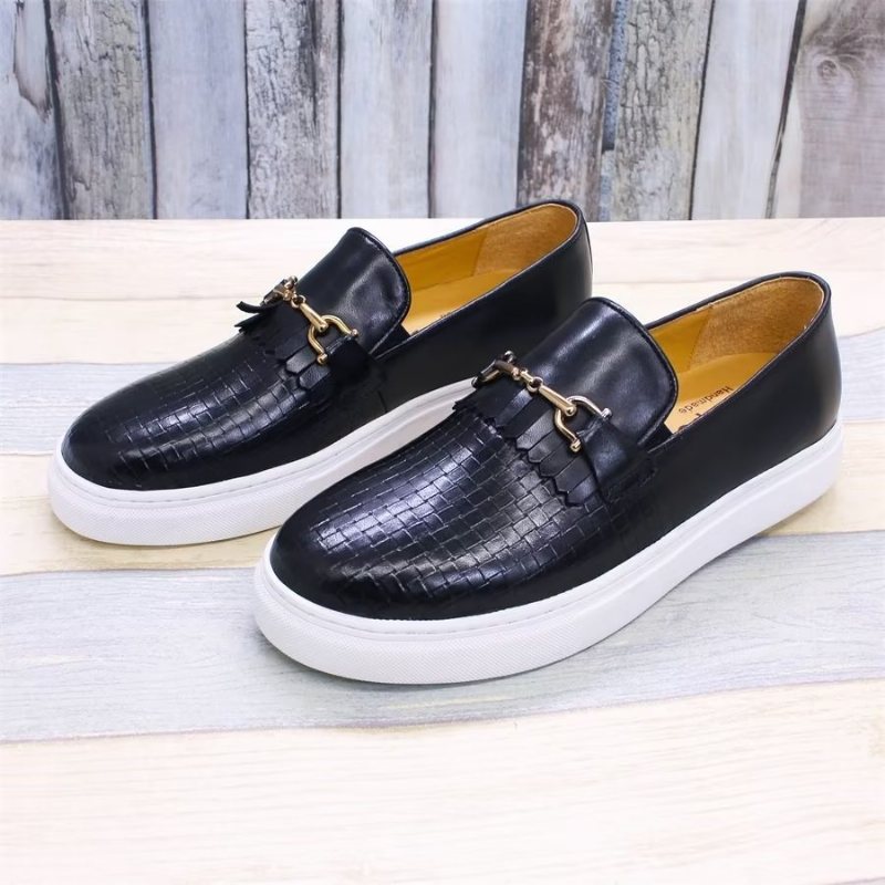 Ανδρικά Παπούτσια Casual Exotic Slip-on - Μαύρο