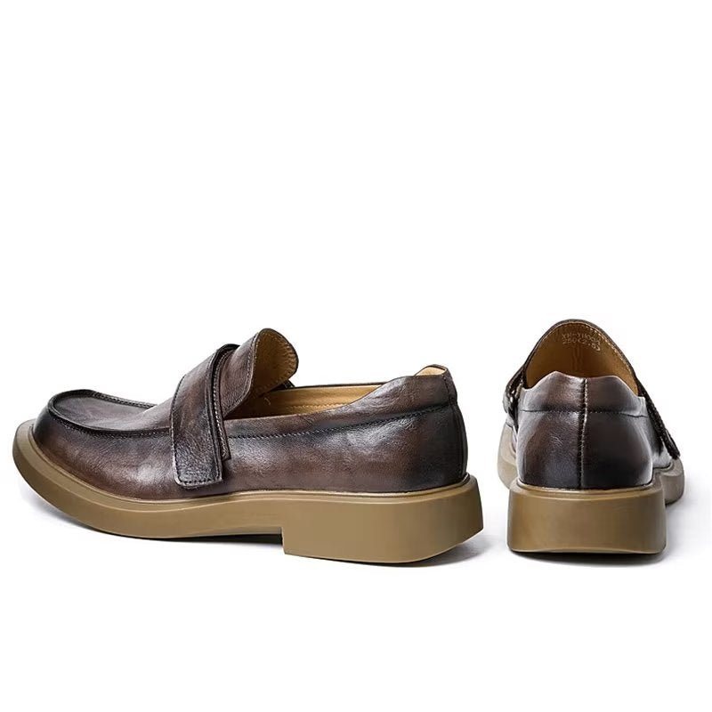 Ανδρικά Παπούτσια Casual Lavish Δερμάτινα Slip-ons Η Απόλυτη Αναβάθμιση Στυλ - Καφές