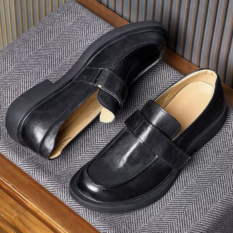 Ανδρικά Παπούτσια Casual Lavish Δερμάτινα Slip-ons Η Απόλυτη Αναβάθμιση Στυλ - Μαύρο 