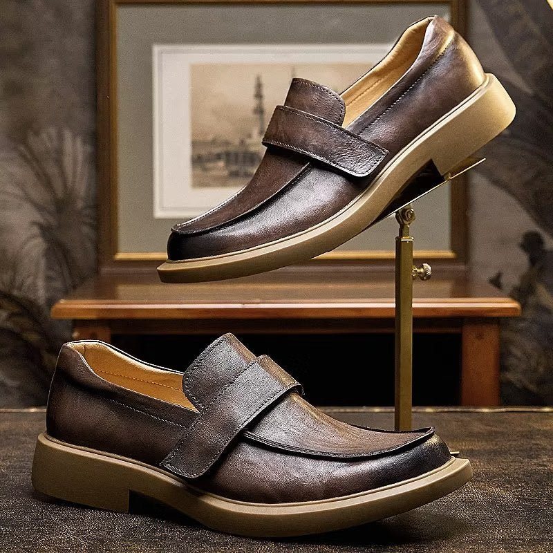 Ανδρικά Παπούτσια Casual Lavish Δερμάτινα Slip-ons Η Απόλυτη Αναβάθμιση Στυλ - Καφές