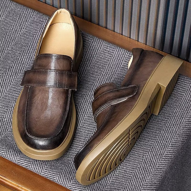 Ανδρικά Παπούτσια Casual Lavish Δερμάτινα Slip-ons Η Απόλυτη Αναβάθμιση Στυλ - Καφές