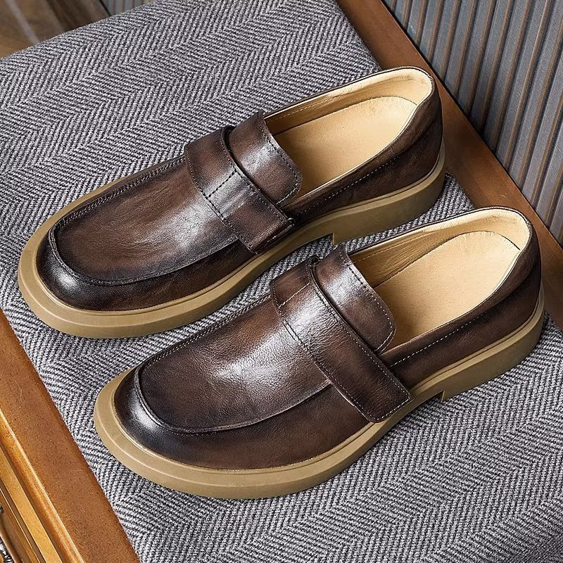 Ανδρικά Παπούτσια Casual Lavish Δερμάτινα Slip-ons Η Απόλυτη Αναβάθμιση Στυλ - Καφές