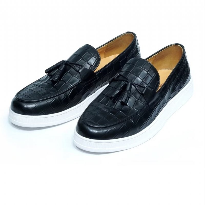 Ανδρικά Παπούτσια Casual Modish Slip-ons - Μαύρο