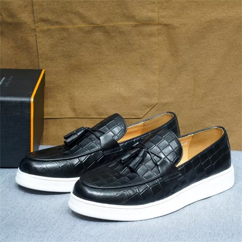 Ανδρικά Παπούτσια Casual Modish Slip-ons - Μαύρο