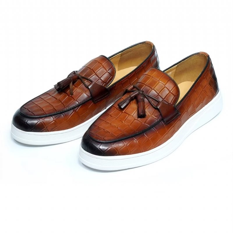 Ανδρικά Παπούτσια Casual Modish Slip-ons - Καφέ