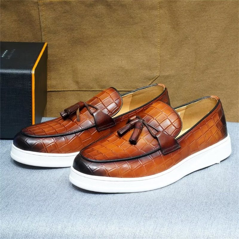 Ανδρικά Παπούτσια Casual Modish Slip-ons - Καφέ