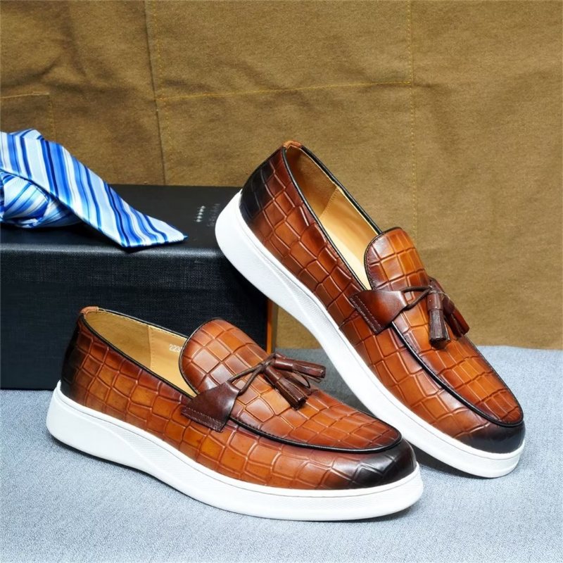 Ανδρικά Παπούτσια Casual Modish Slip-ons - Καφέ