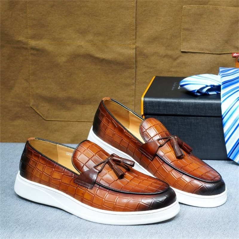 Ανδρικά Παπούτσια Casual Modish Slip-ons - Καφέ