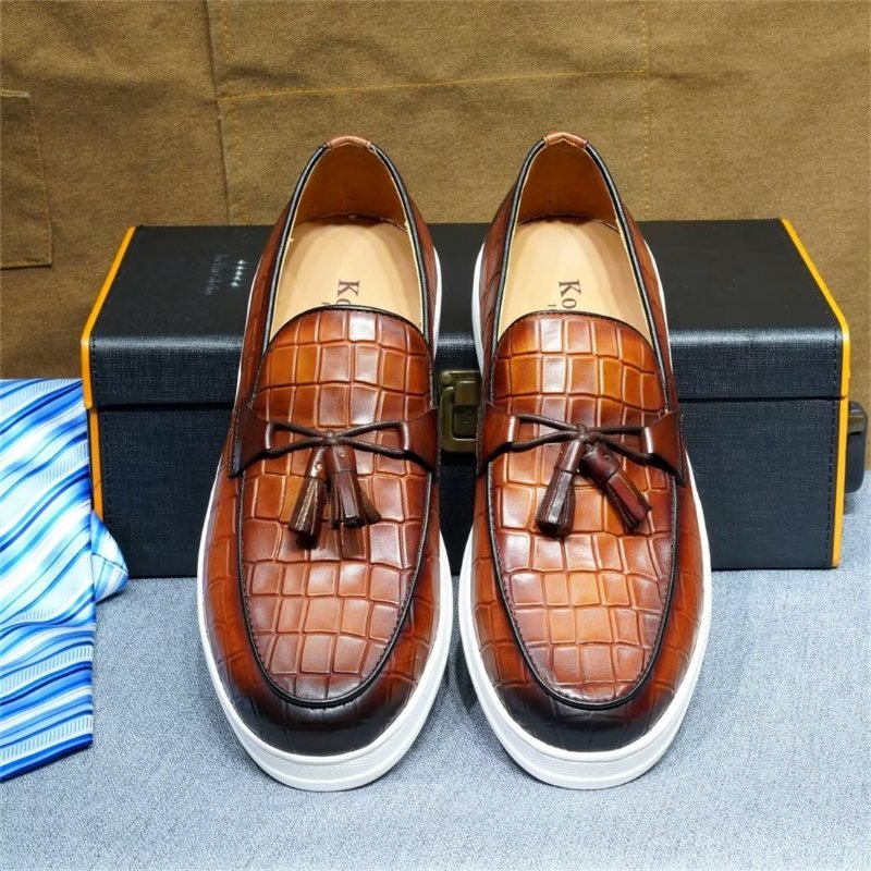 Ανδρικά Παπούτσια Casual Modish Slip-ons - Καφέ