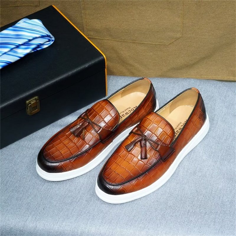 Ανδρικά Παπούτσια Casual Modish Slip-ons - Καφέ