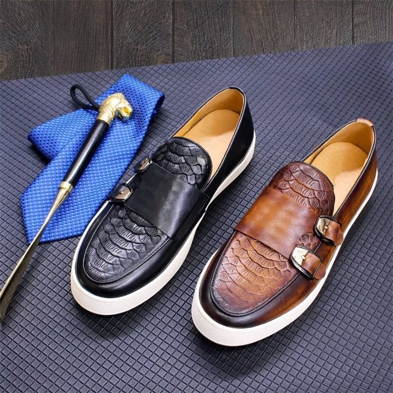 Ανδρικά Παπούτσια Casual Monkstrap - Μαύρο 