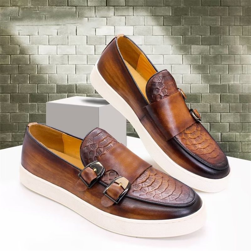 Ανδρικά Παπούτσια Casual Monkstrap - Καφές