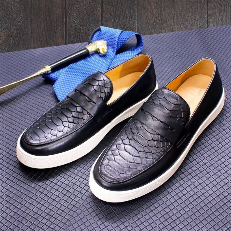 Ανδρικά Παπούτσια Casual Slip-on - Μαύρο