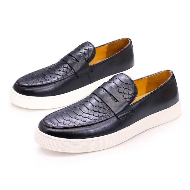 Ανδρικά Παπούτσια Casual Slip-on - Μαύρο