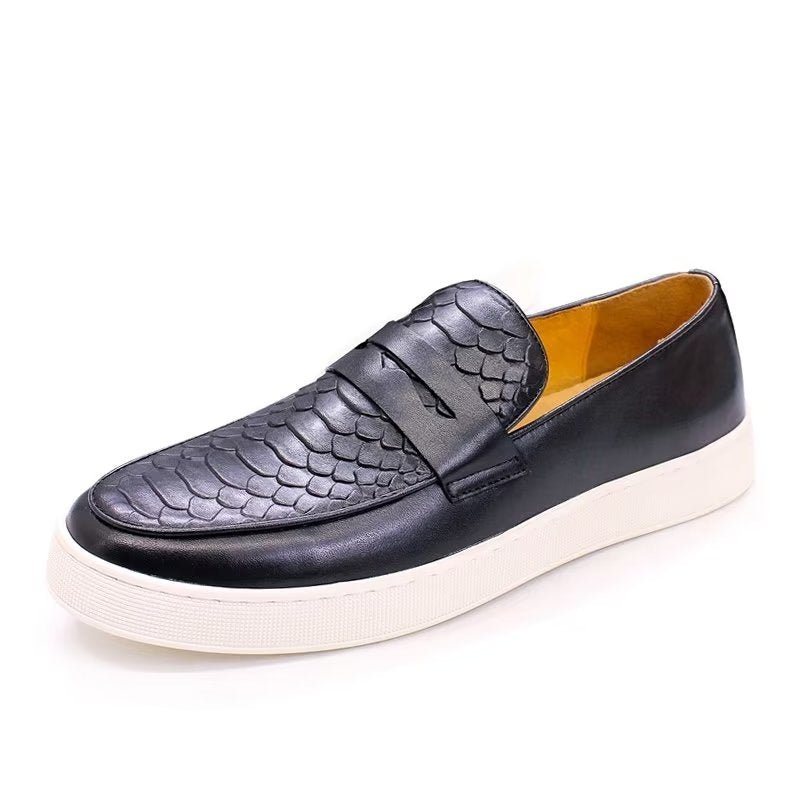 Ανδρικά Παπούτσια Casual Slip-on - Μαύρο