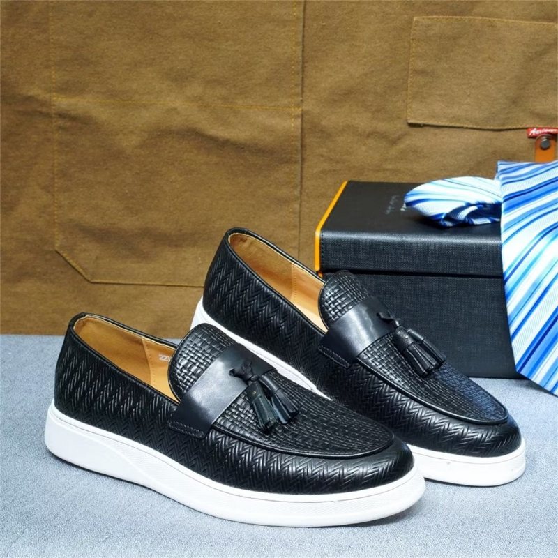 Ανδρικά Παπούτσια Casual Slip-on Elegance - Μαύρο