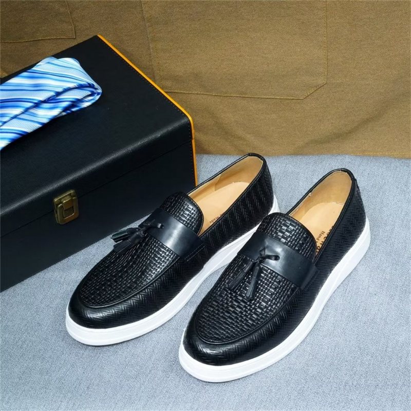 Ανδρικά Παπούτσια Casual Slip-on Elegance - Μαύρο